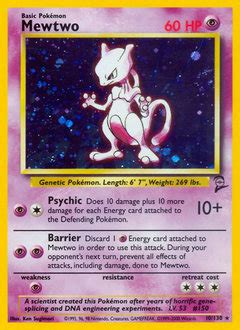 mewtwo card value|mewtwo basic pokemon card value.